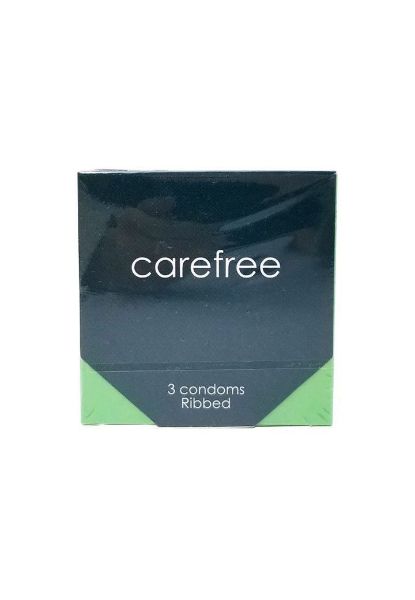 圖片 Carefree Ribbed 橫紋安全套3 片