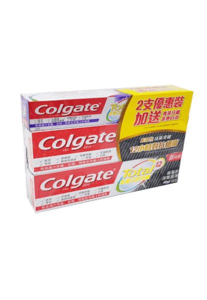 圖片 Colgate 高露潔 備長炭深層潔淨牙膏孖裝 附專業牙齦護理牙膏