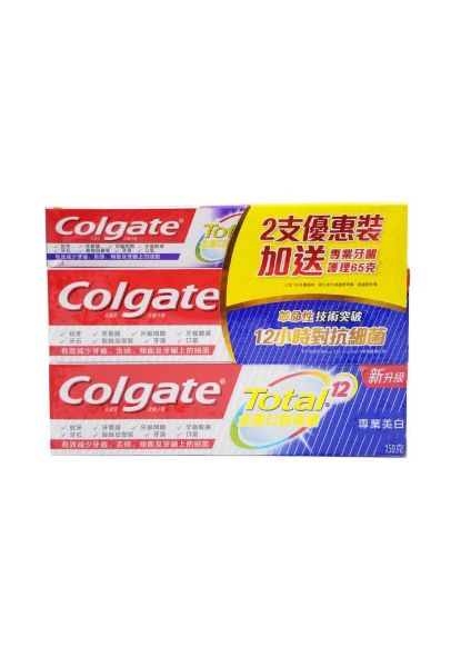 圖片 Colgate 高露潔全效專業美白牙膏 150 g 孖裝