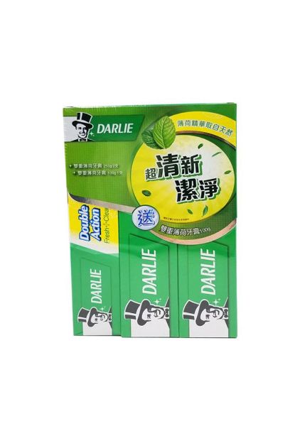 圖片 Darlie 黑人牙膏 雙重薄荷牙膏孖裝250 g x 2 + 100 g