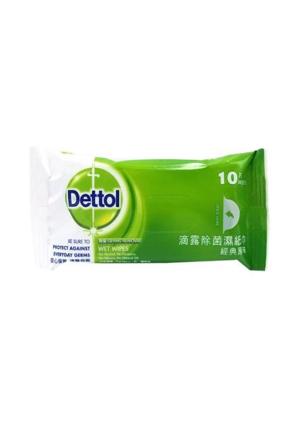 圖片 Dettol 滴露 殺菌濕紙巾 便攜裝10片