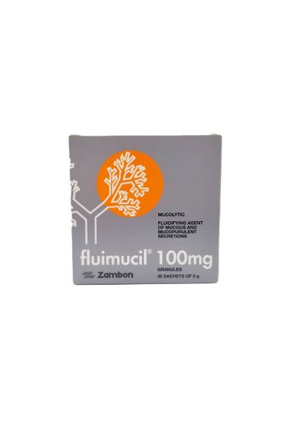 圖片 Fluimucil 橙樹化痰素 100 mg 30 包