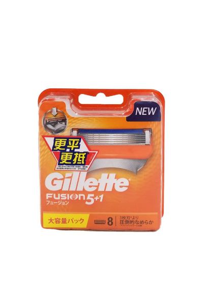 圖片 Gillette 吉列 FUSION 5 + 1 鋒隱剃鬍刀片 8 片