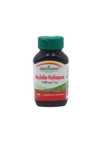 圖片 Jamieson Folic Acid 葉酸 1000 mcg / 1 mg100 片