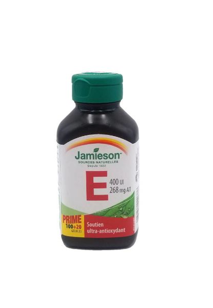 圖片 Jamieson Vitamin E 400 IU 268 mg AT 100 + 20 粒