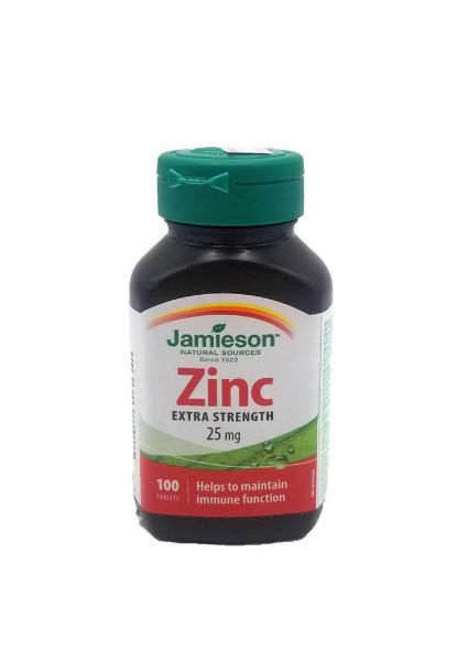 圖片 Jamieson Zinc Extra strength 25 mg 100 粒