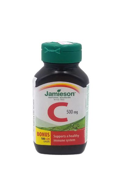 圖片 Jamieson 天然維他命C 500 mg 100 片+ 20 片裝
