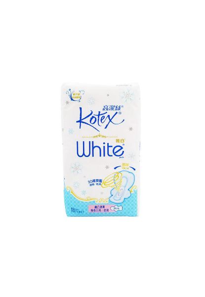 圖片 Kotex 高潔絲 唯白 White 纖巧護翼特長日用 / 夜用 28 cm 18 片