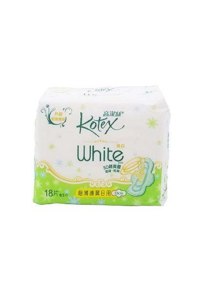 圖片 Kotex 高潔絲 唯白 White 超薄護翼日用 23 cm 18 片