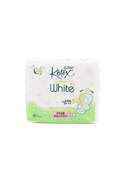 圖片 Kotex 高潔絲 唯白 White 超薄護翼特長日用/夜用 28 cm 16 片