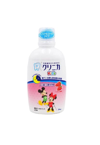 圖片 LION 獅王 兒童漱口水 草莓味250 ml