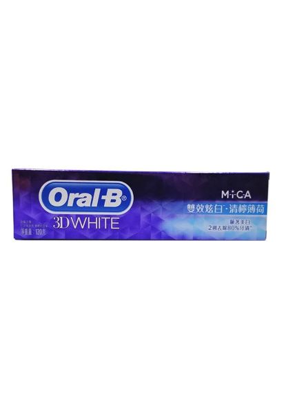 圖片 Oral-B 3D White 雙效炫白美白牙膏 清檸薄荷 120g