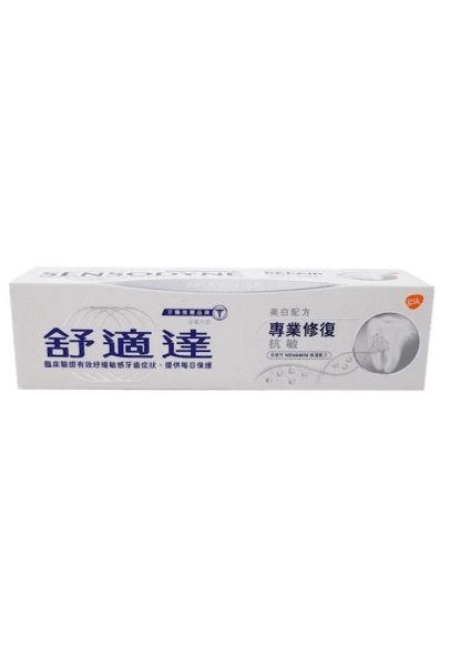圖片 SENSODYNE 舒適達 專業修復抗敏牙膏 美白配方 100g