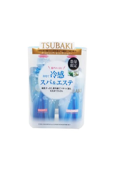 圖片 Tsubaki 資生堂 涼感防紫外線集中修護洗護套裝 450 ml + 450 ml