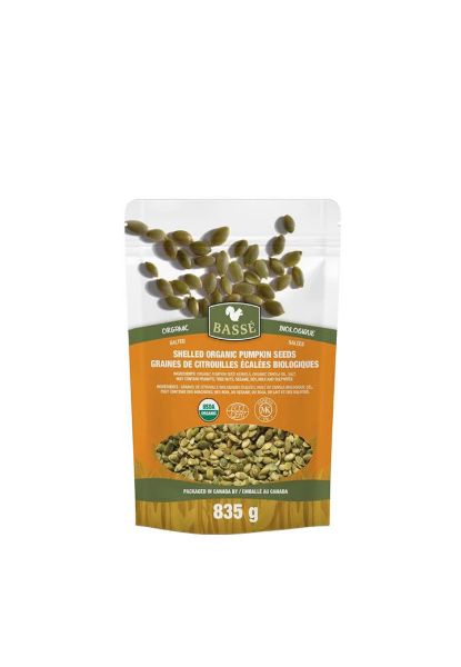 圖片 加拿大 BASSE ORGANIC PUMPKIN SEEDS 有機南瓜籽 835g