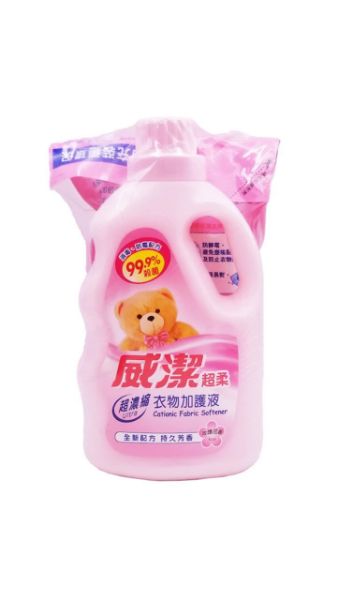 圖片 威潔 超柔 超濃縮衣物加護液800 ml + 800 ml 補充裝